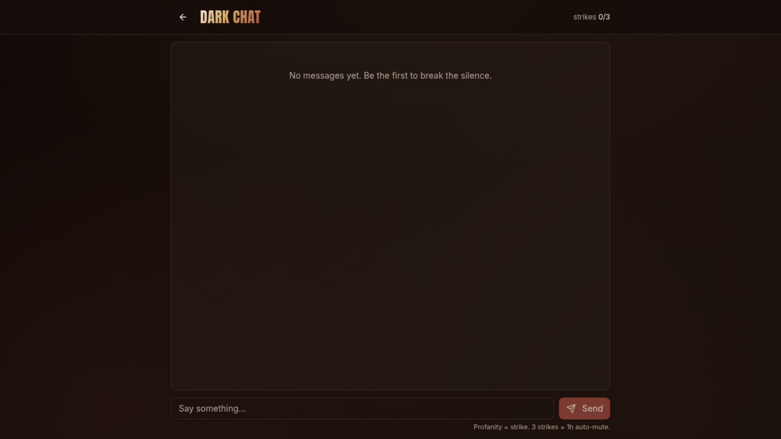 Dark Chat screenshot