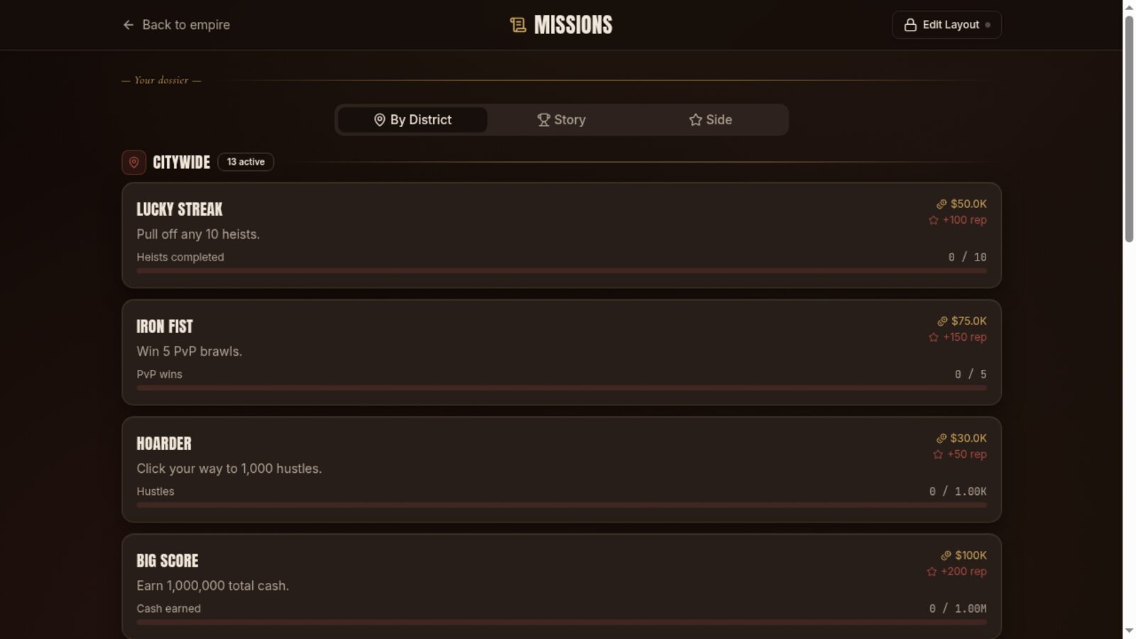 Missions screenshot