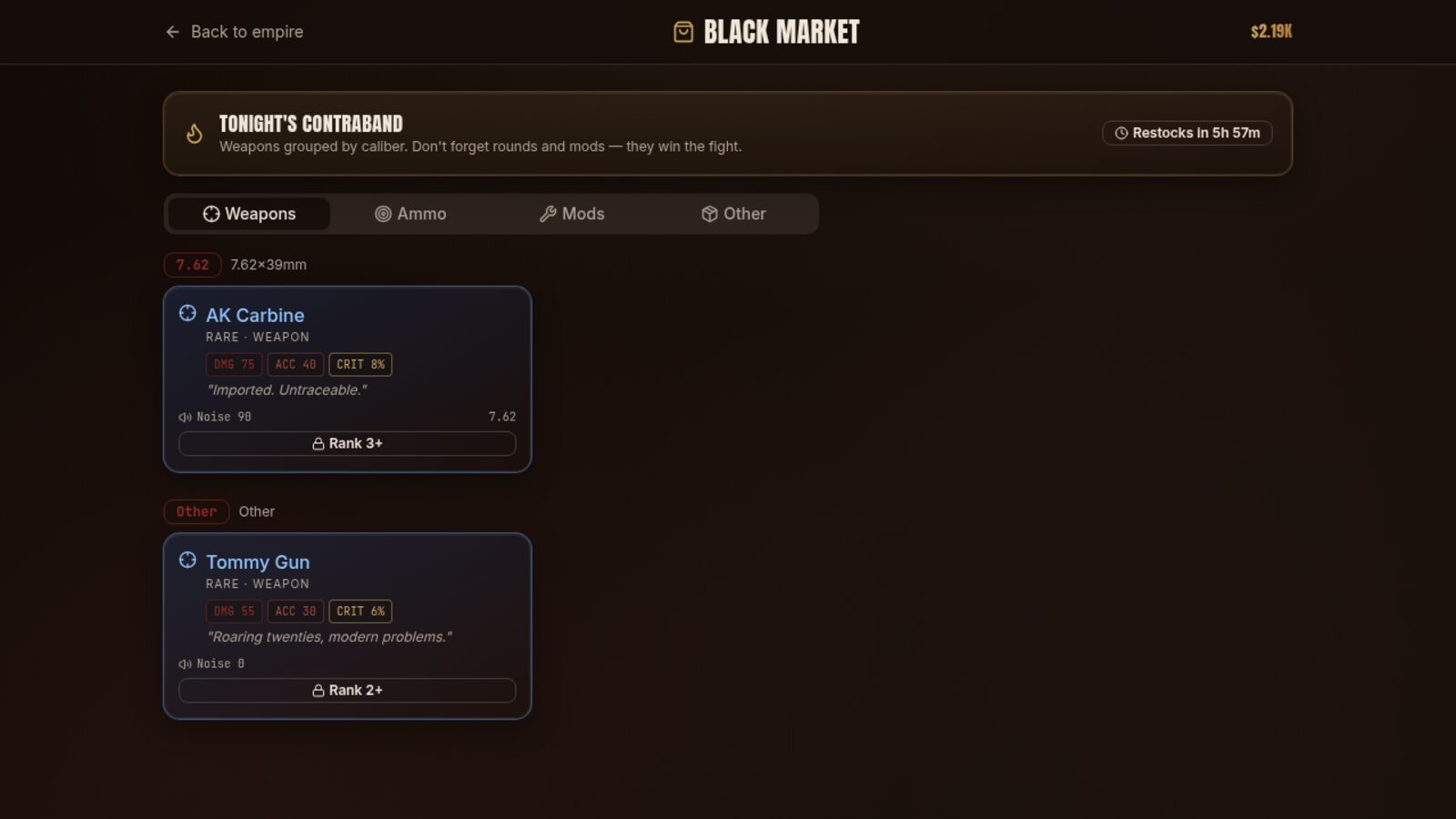 The Black Market screenshot